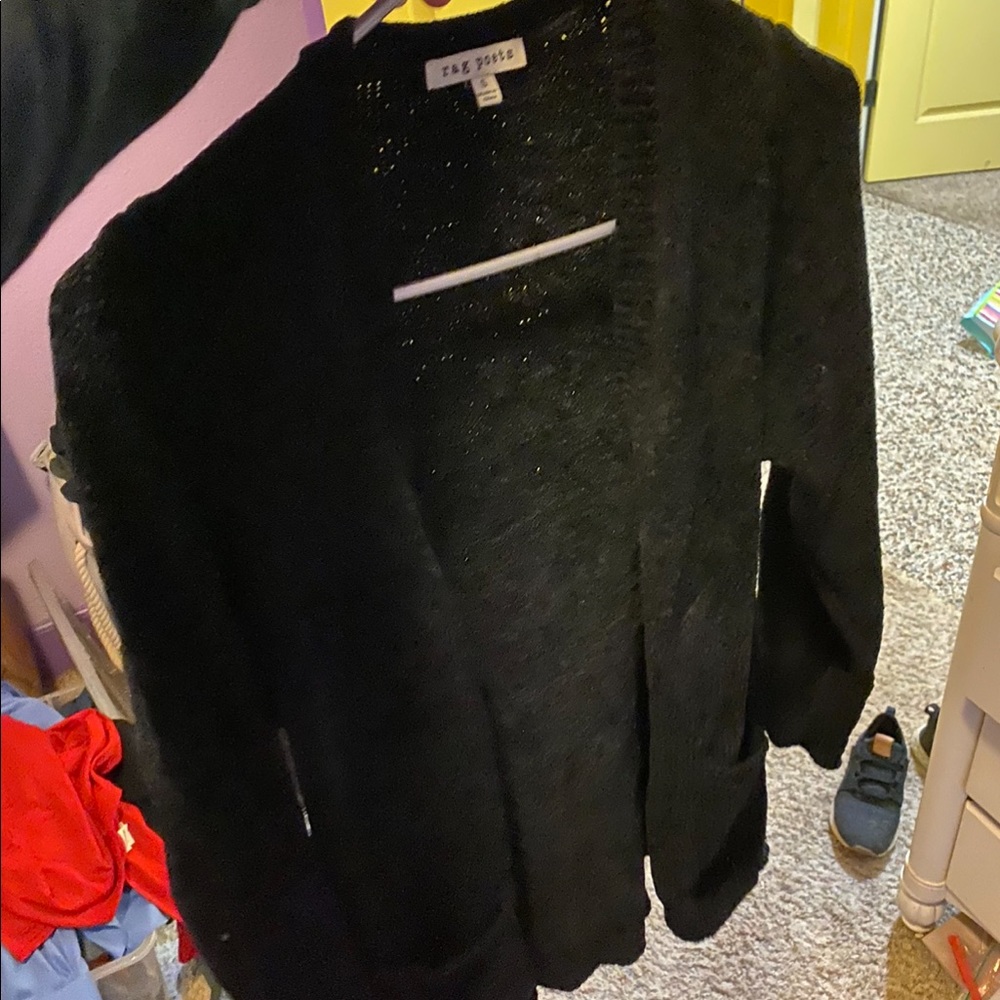Metallic Black Cardigan